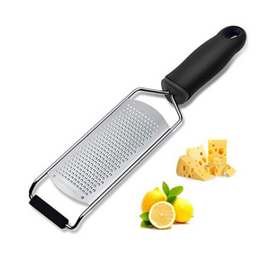 Factory Hot Sale Food Safe Garlic Ginger Lemon Chocolate Zester Stainless Steel 304 Manual Cheese Grater