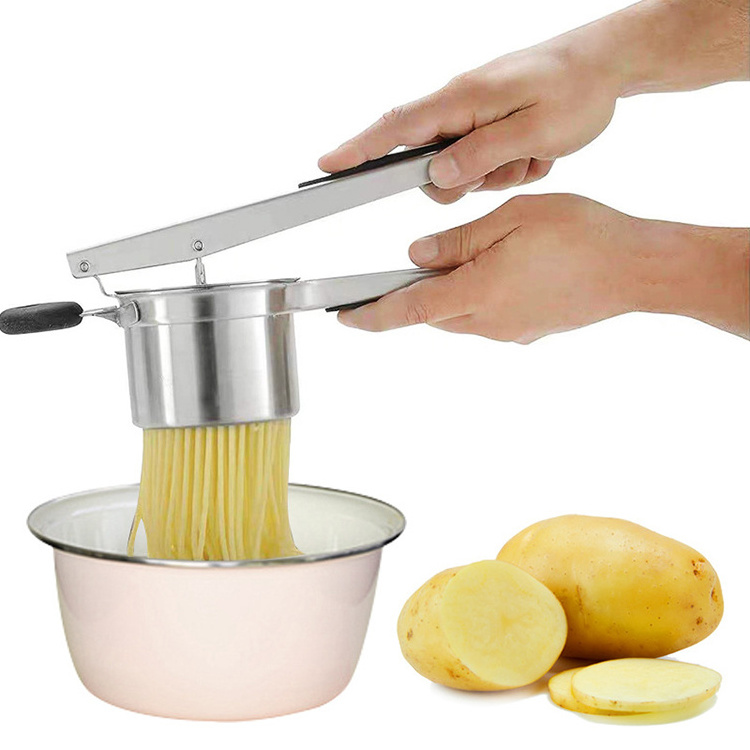 Kitchen Gadget Heavy Duty Stainless Steel Potato Masher Potato Ricer for Perfect Mashed Potatoes