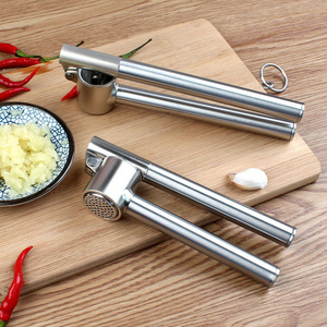 New products Kitchen tool Easy to Squeeze and Clean durable stainless steel garlic crusher peeler chopper press