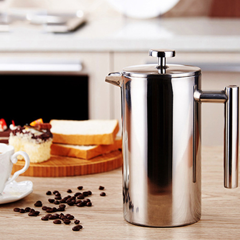 online Hot Sell French Coffee Press - Stainless Steel Coffee Maker 34oz 1L Thermal Coffee Server Pot