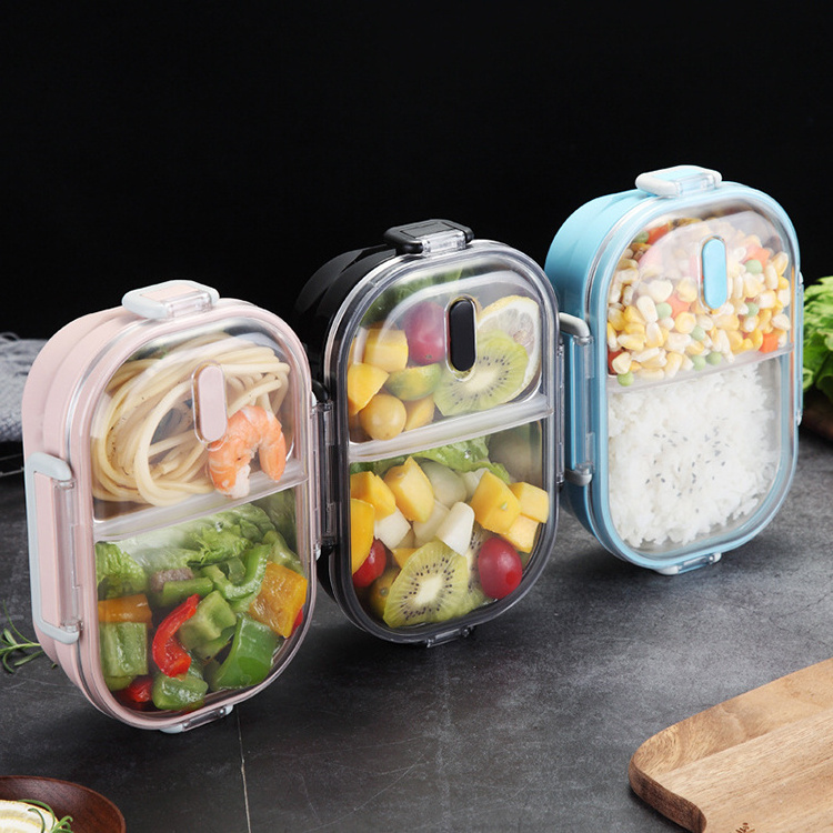 Portable Japanese Lunch Box With Compartments Tableware 304 Stainless Steel Kids Bento Box Microwave Food Container