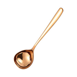 New Product Ideas 2024 Kitchen Accessories Cooking 8 Inch Soup Scoop 304 Stainless Steel Delicate Stirring Spoons