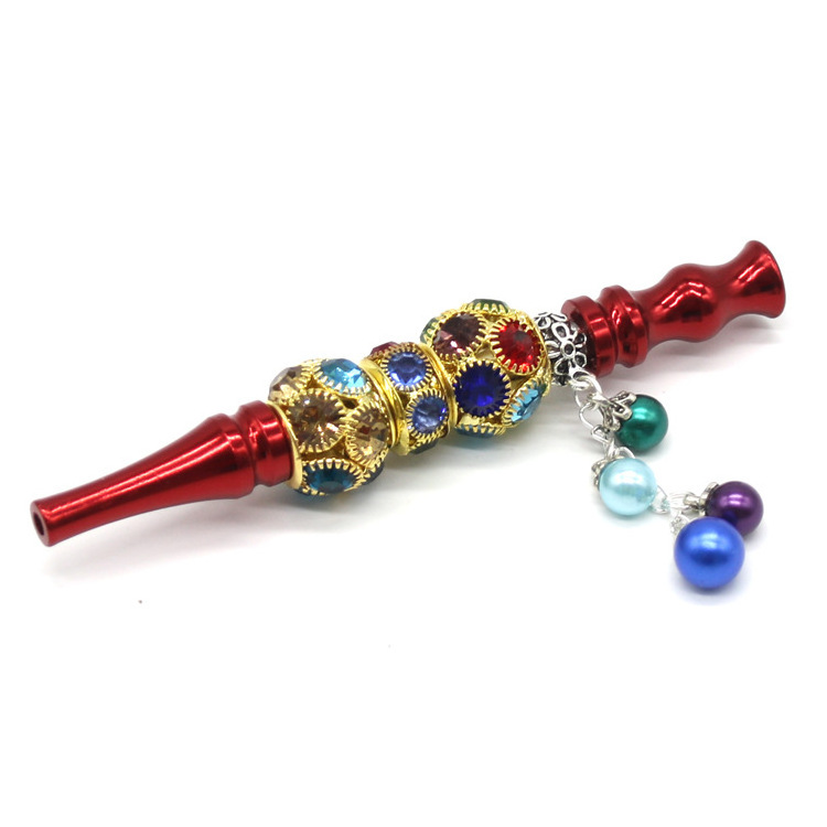 Reusable Hookah Mouthpiece with Stainless Chain Strap Shisha Mouth Tips Silicon Resin Chicha Mouthpieces shisha Tips