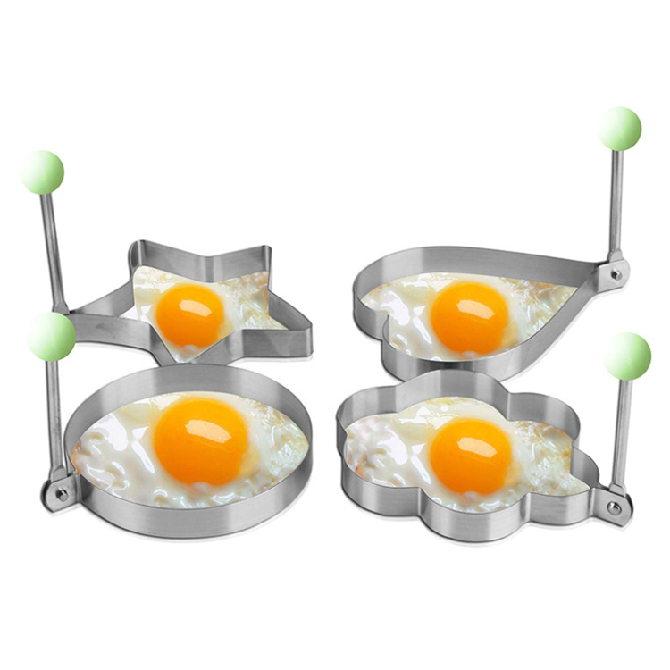 2024 online Hot Sale New Product Stainless Steel Heart Shaped Fried Egg Form Baking Model Fried Egg Pancake Mold Tool