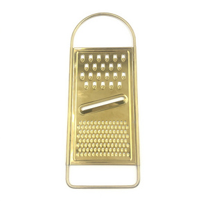 online Best Selling Products Eco-friendly Kitchen Accessories Multifunctional Kitchen Tools Gold Color Vegetable Cheese Grater