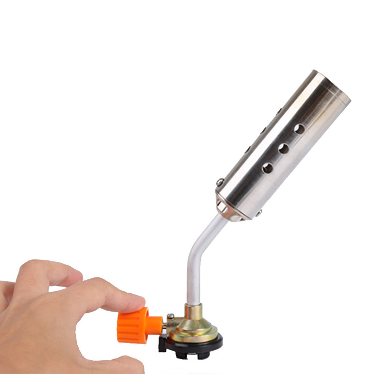 Portable BBQ Adjustable Flame Butane Gas Torch Burner Cassette Spray Gun Brazing Welding Tool