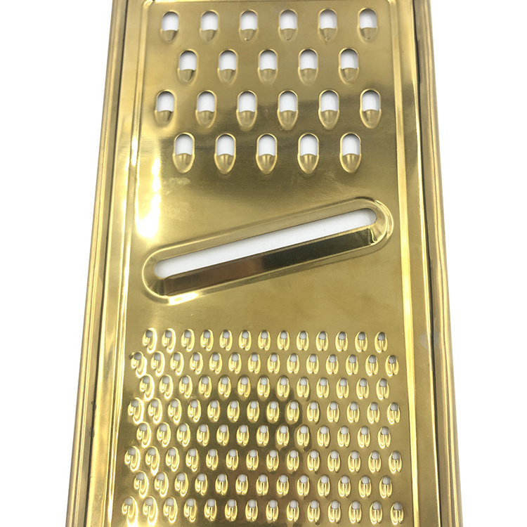 online Best Selling Products Eco-friendly Kitchen Accessories Multifunctional Kitchen Tools Gold Color Vegetable Cheese Grater