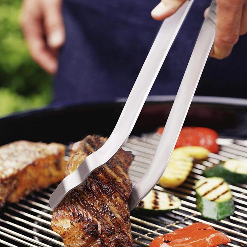 Hot Selling Kitchen and Barbecue Grill Tongs BBQ Cooking Stainless Steel Food Beefsteak Tong