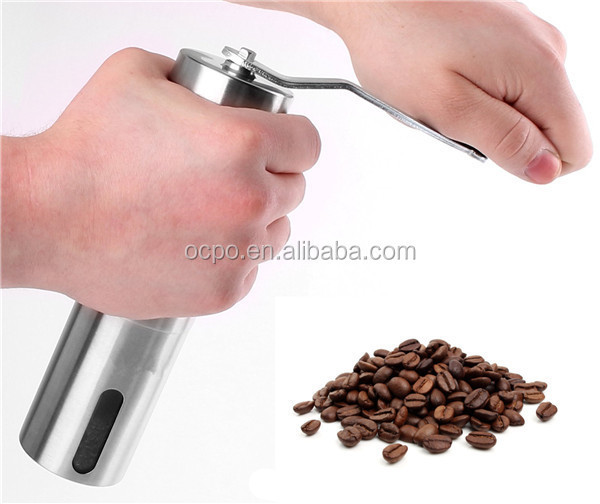 Best Selling Stainless Steel Manual Coffee Grinder , hand coffee grinder Conical Burr Hand Coffee Bean Grinder