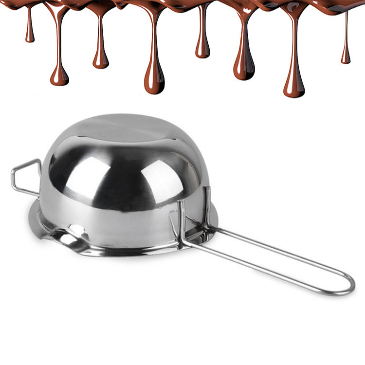 Factory Top Seller 400ml Stainless Steel Double Boiler Pot Chocolate Melting Pot for Butter Wax Candy Candle