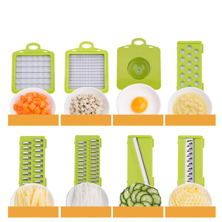 Hot Kitchen Gadgets Hand Held Quick Manual Multifunctional Veggie Cutter Vegetable Chopper