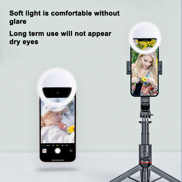 Wholesale Portable selfie ring light camera clip-on mobile phone led selfie ring light For Smartphone