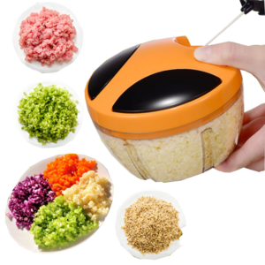 Top Sale Hand Chopped Onion Garlic Shredder Vegetable Chip Cutter Manually Pull On The Rope Meat Grinder Machine