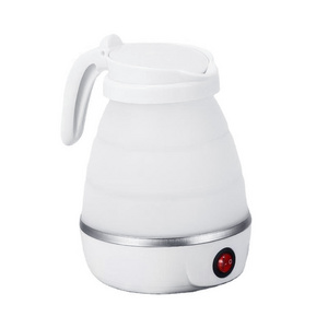 2024 Top Sale Ultrathin Upgraded Food Grade Silicone Travel Foldable Electric Kettle Boil Dry Protection Portable Dual