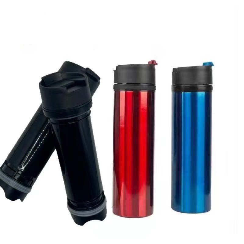 Stainless steel Insulated Coffee Tea Mug Vacuum Travel Outdoor Equipment Coffee Maker French Press 304 Water Bottle Thermos Cup