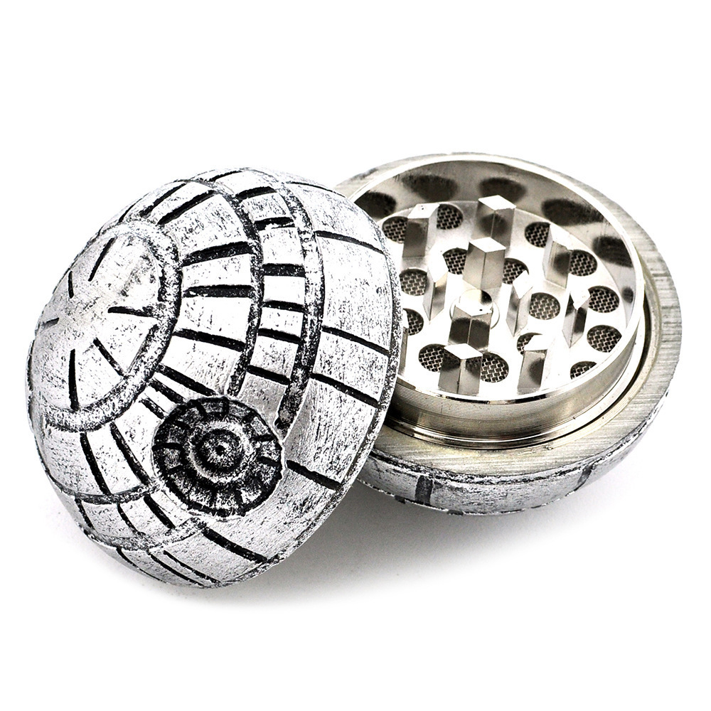 2024 3 Layers Death Star Droid BB8 Grinder Herb Crusher Metal Material Origin herb grinder Smoking Accessories