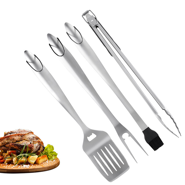 Online Grill Set Heavy Duty BBQ Accessories Gifts for Dad Durable Stainless Steel Grill Tools