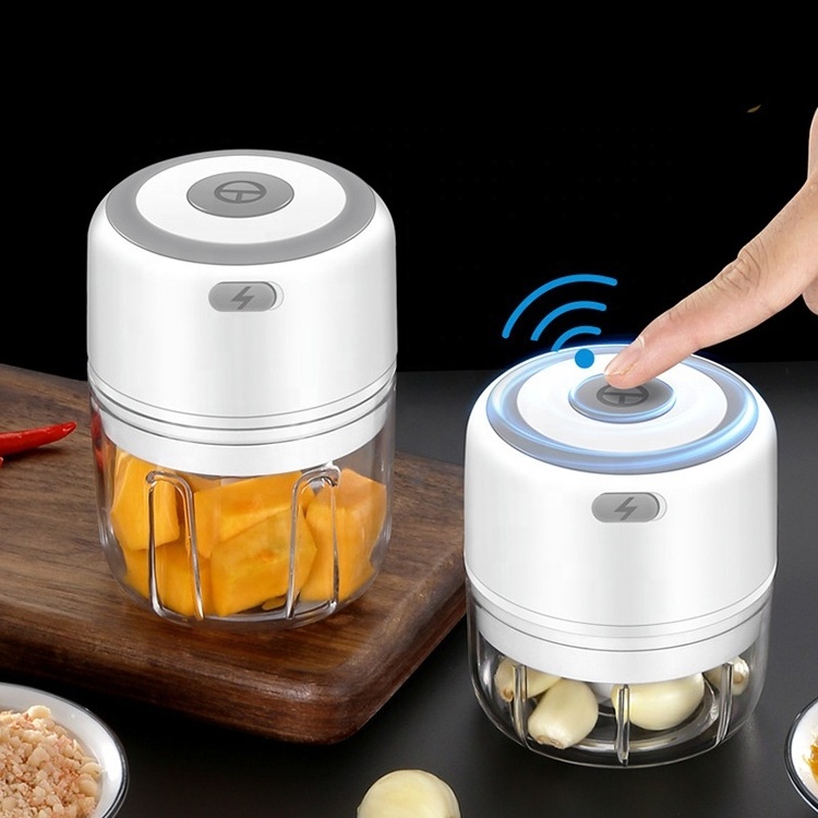 Kitchen Accessories Wireless Vegetable Cutter Meat Food Chopper Mini Electric Garlic Crusher Chili and Ginger Crusher