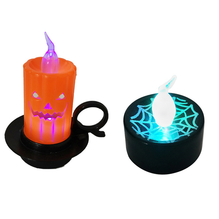 Online Hot Sale Halloween Pumpkin Lantern New Skull String Lights Cup Candle Lights Horror Decoration Props Products