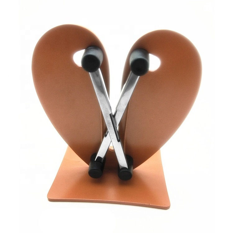 430 stainless steel heart shape multifunctional tungsten steel fast household kitchen tool bread knife sharpener