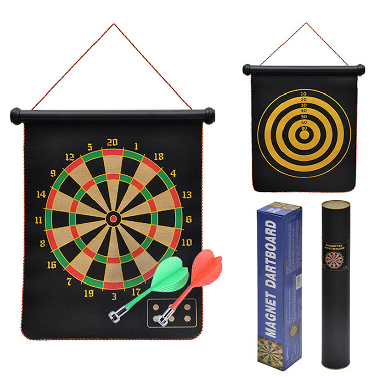 Indoor and Outdoor Game 2 in 1 Magnetic & Felt Dartboard Toys Magnetic Dart Board for Kids Gifts