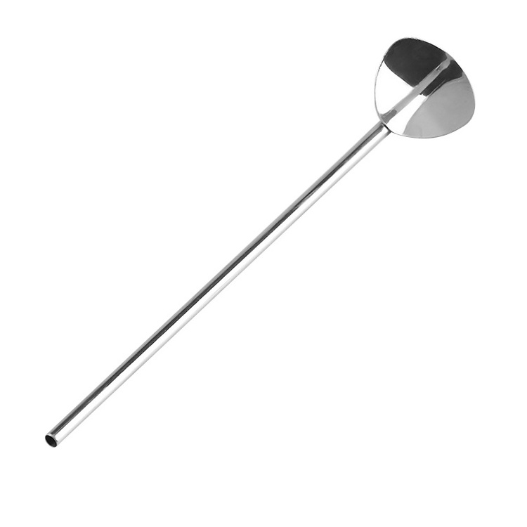 online Top Seller 2024 Bar Tool Cocktail Shaker Jigger Strainer Bar Tool Stainless Steel Heart-shaped / Round Mixing Spoon