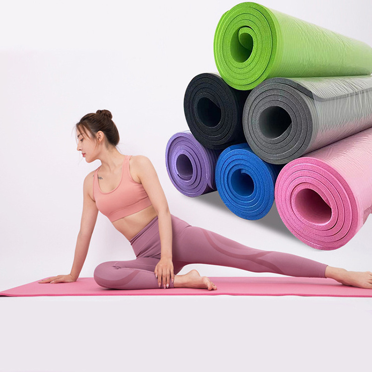 Yoga Mat Non Slip Yoga Mat for Women Men Extra Thick Eco Friendly TPE Fitness Exercise Workout Mat with Carrying Strap for Yoga