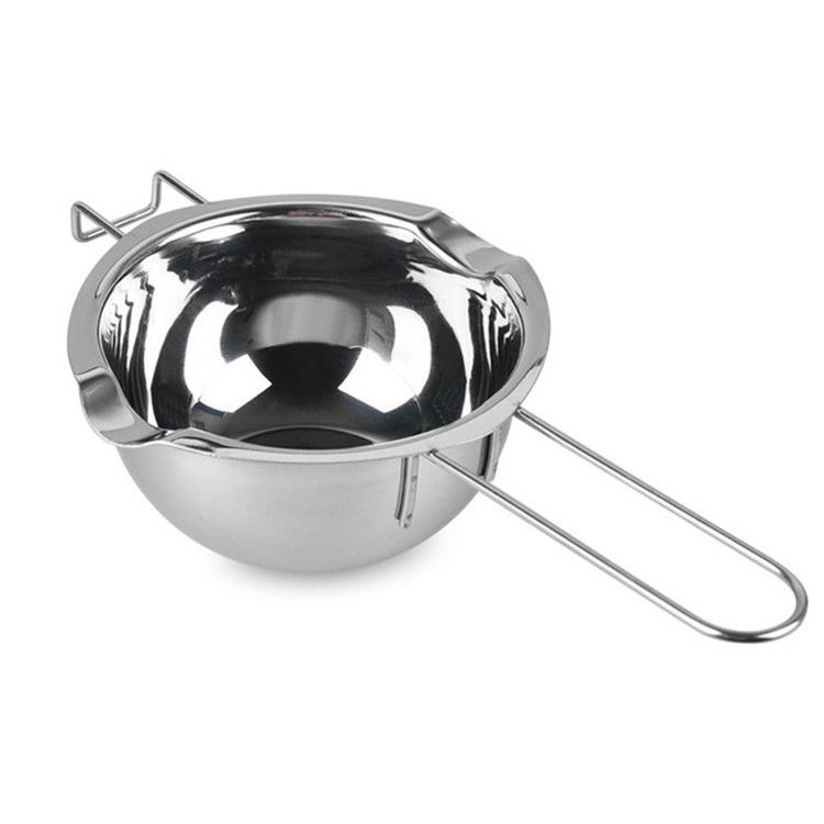 Factory Top Seller 400ml Stainless Steel Double Boiler Pot Chocolate Melting Pot for Butter Wax Candy Candle