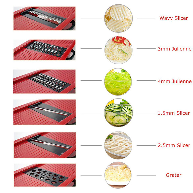 Heavy Duty 5 in 1 Vegetable Fruit Cheese Onion Chopper Multipurpose Vegetable Chopper Mandoline Spiralizer Slicer