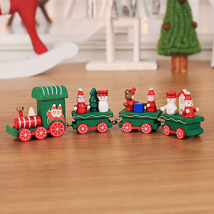 Christmas Tree Decoration Wood Truck Hanging Crafts Wooden Christmas Ornaments for Home Fireplace