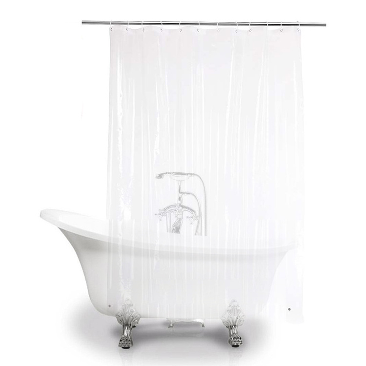 PEVA Lightweight Plastic Shower Liner Waterproof Clear Shower Curtain Liner for Bathroom