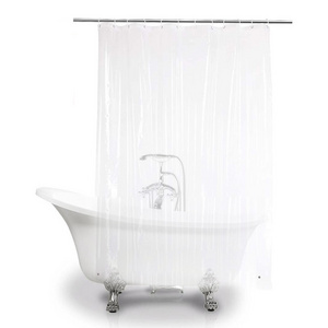 PEVA Lightweight Plastic Shower Liner Waterproof Clear Shower Curtain Liner for Bathroom