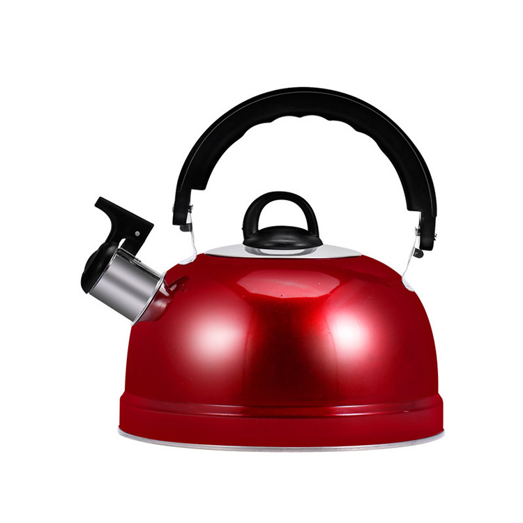 New Product Ideas 2024 Stainless Steel Whistling Tea Kettle 3L 4L 5L Color Coating Whistling Jug Tea Kettle For Kitchen Stove