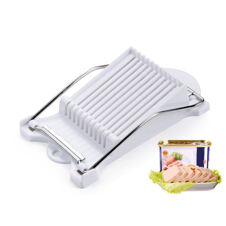 Factory Top Seller 2024 Kitchen Gadget Stainless Steel Wire Onion Egg Luncheon Meat Ham Slicer Spam Slicer