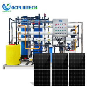 1T/H drinking water process reverse osmosis water purification unit solar desalination system