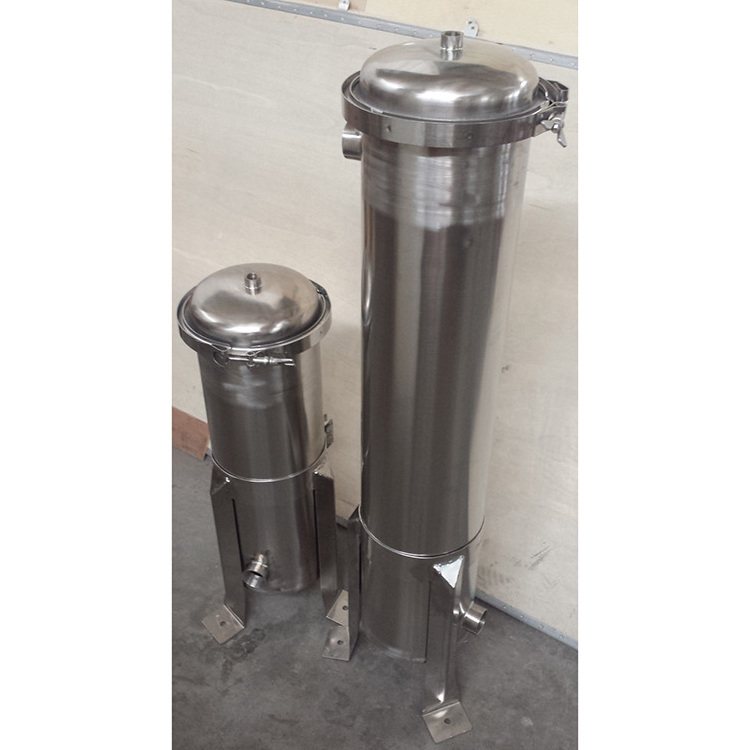 water treatment stainless steel bag filter housing