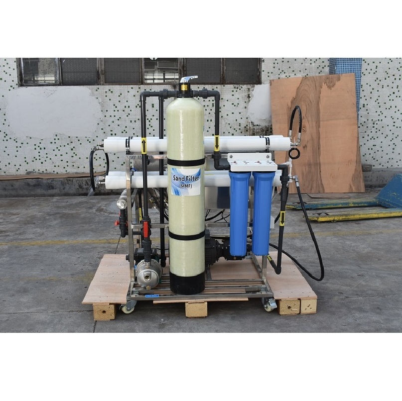 200LPH Small RO seawater desalination plant for boat / yacht / marine salt sea water to drinking water machine