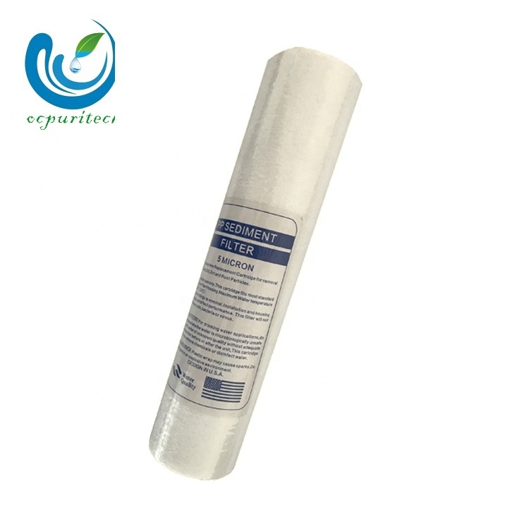 Melt Blown PP filter cartridge 5 micron water filter 10inches food grade polypropylene