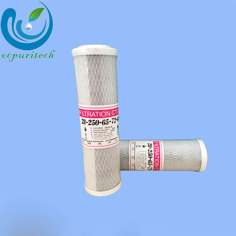 cheap 10 inch activated carbon CTO water filter cartridge