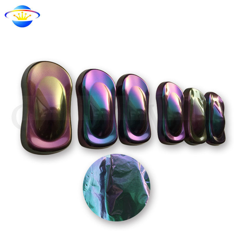 Wholesale chrome chameleon pigment powder for nail color shift car paint pigment