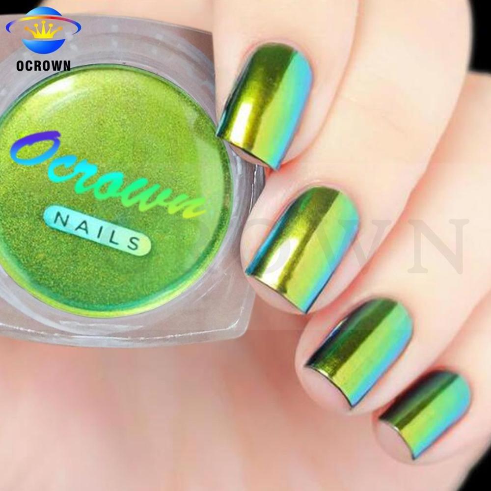 Bright nails pigment with mirror effect multi color chameleon pigments chrome powder paint