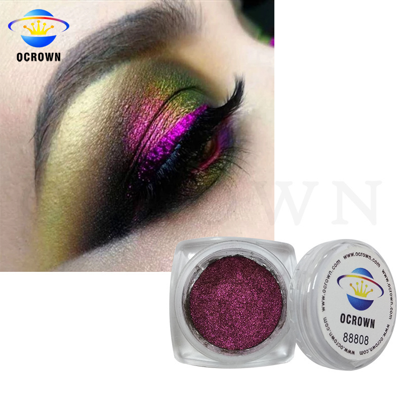 Fine and chunky rainbow color shift cosmetic chameleon pigment glitter eyeshadow powder