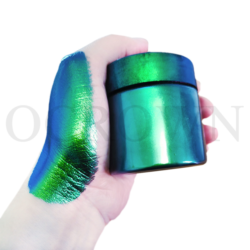 Chrome chameleon color moving flip flop mica pigment hyper shift high grade chameleon car paint pigment