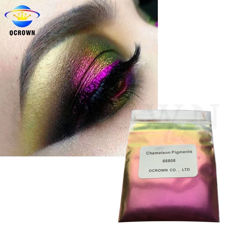 Fine and chunky rainbow color shift cosmetic chameleon pigment glitter eyeshadow powder