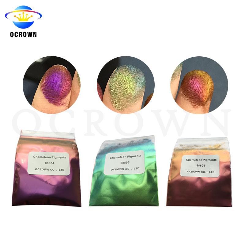 Fine and chunky rainbow color shift cosmetic chameleon pigment glitter eyeshadow powder