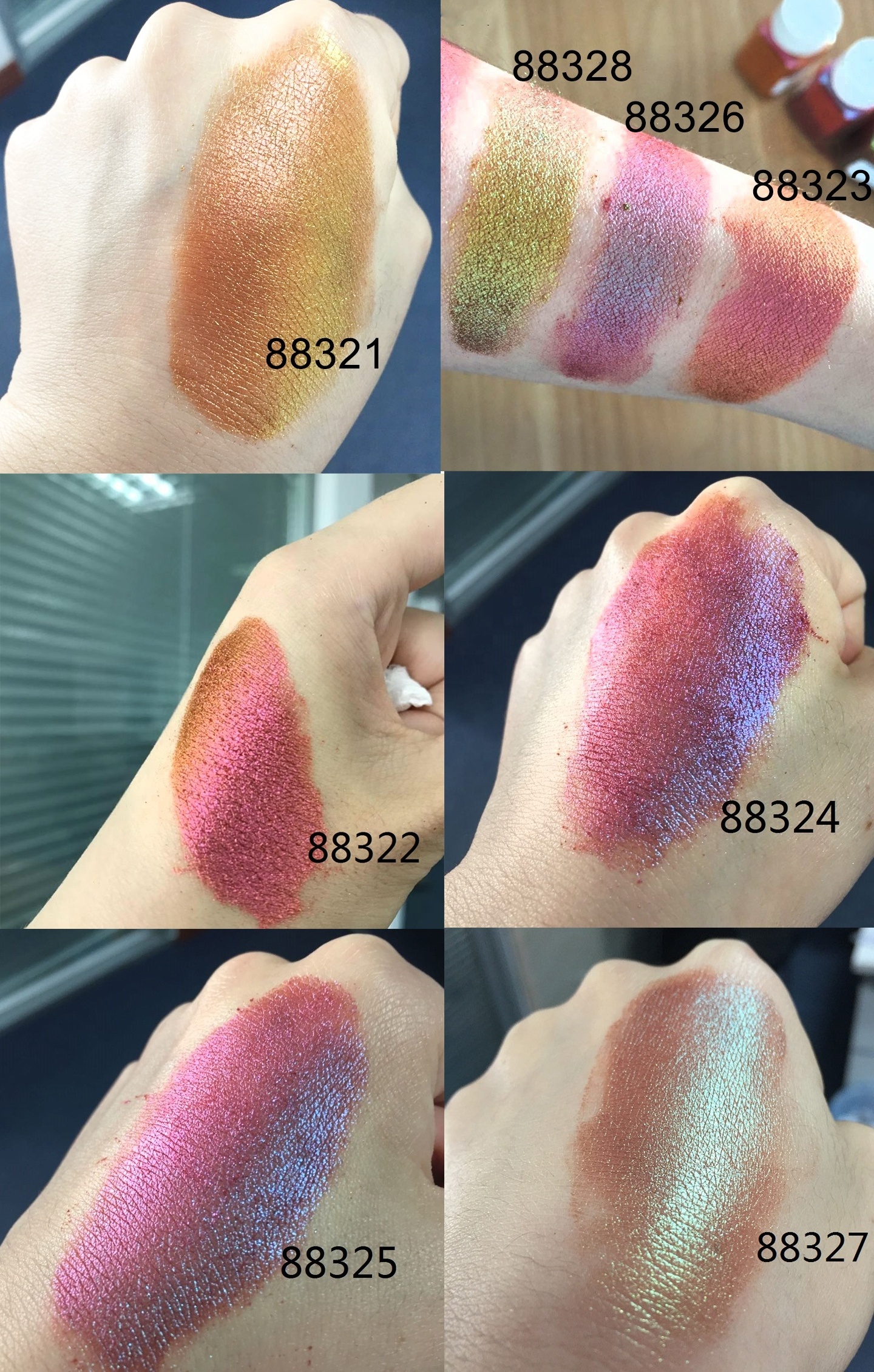 Color Shift Multi Chrome Pigment Color Change Chameleon/Cameleon Pigment For Cosmetic