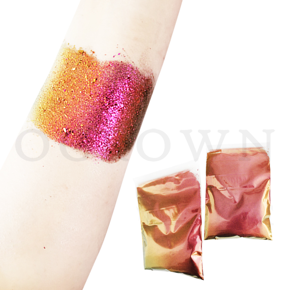 Chameleon Glass Irregular Flakes Used In Cosmetic Pigment Mirror Effect Pigment For Nail Polish