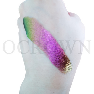 New arrival colorful natural dry powder nail art DIY decoration mixing color dipping powder glitter chameleon pigment