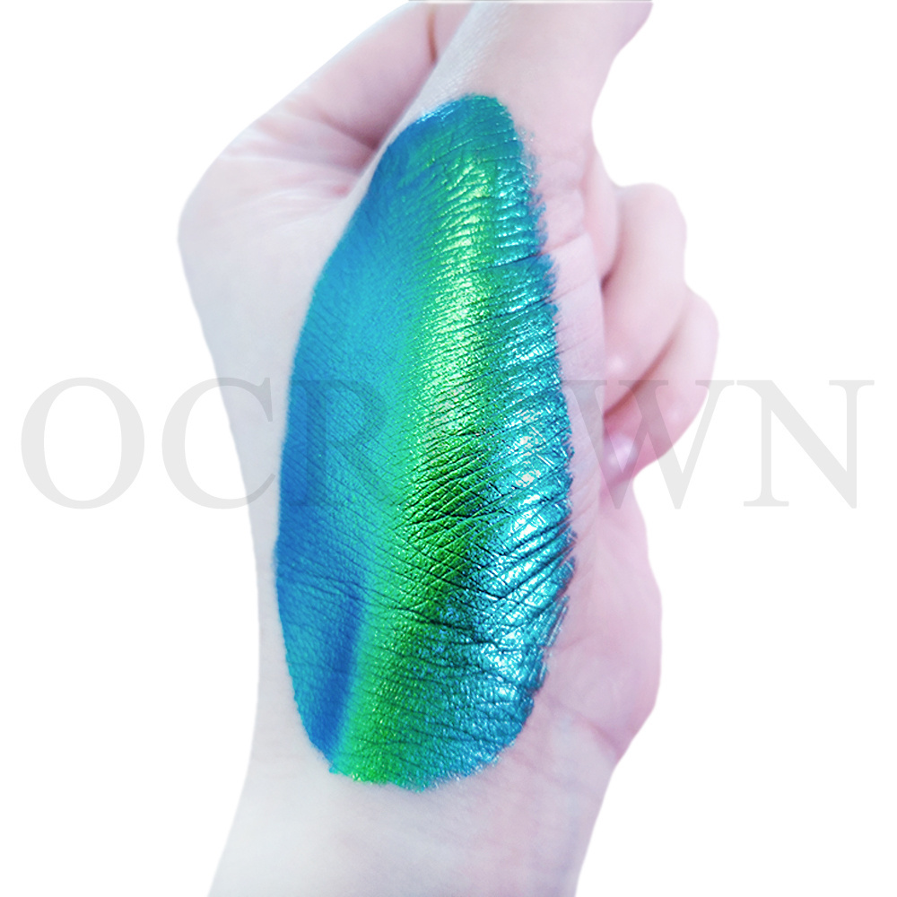 Chrome chameleon color moving flip flop mica pigment hyper shift high grade chameleon car paint pigment