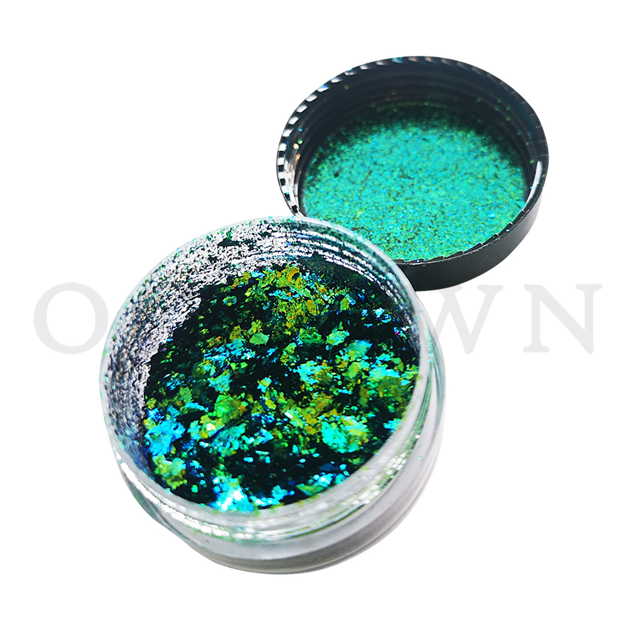 Gold, silver and copper metal flakes, chameleon glitter nail powder resin paint pigment flakes